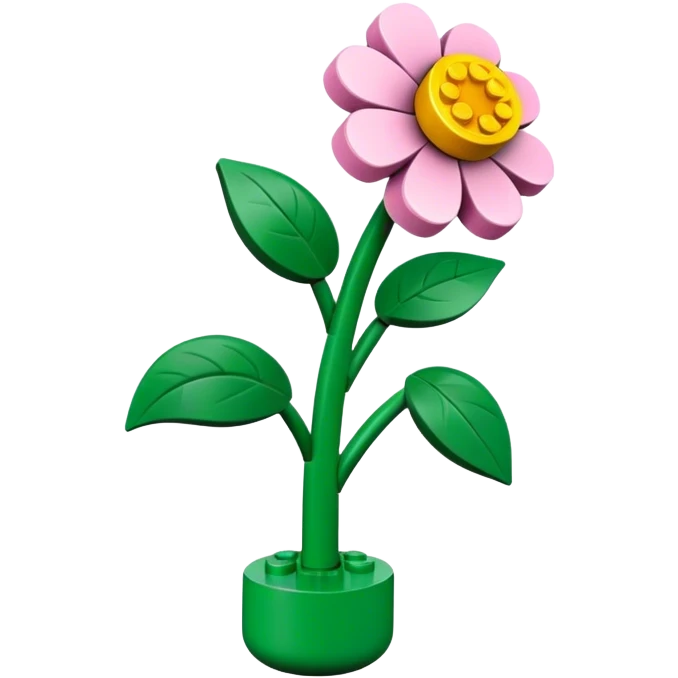 Lego flower emoji