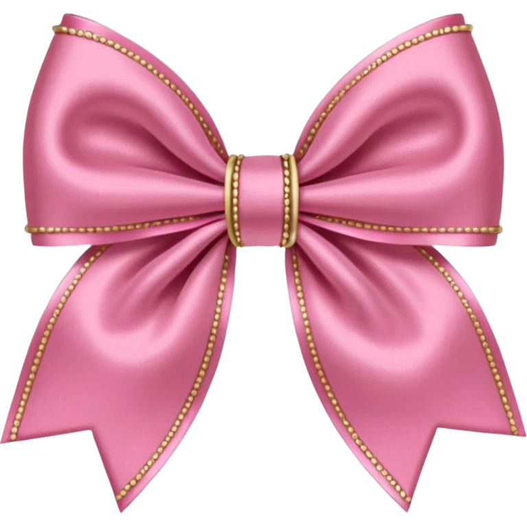 preppy pink mini coquette bow emoji