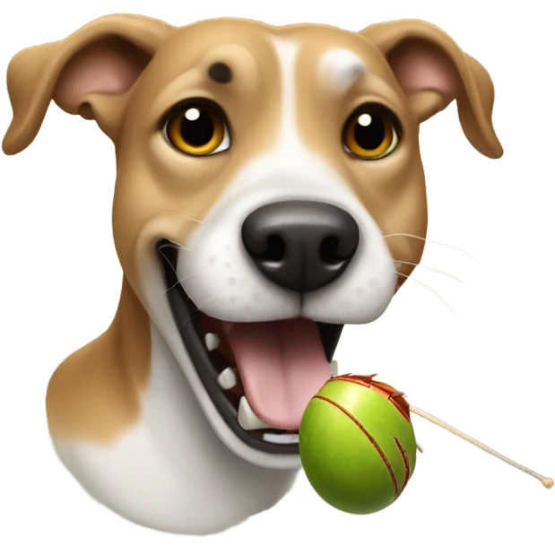 Dog eating crickey emoji