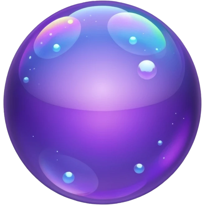 purple violet sparkling bubble emoji
