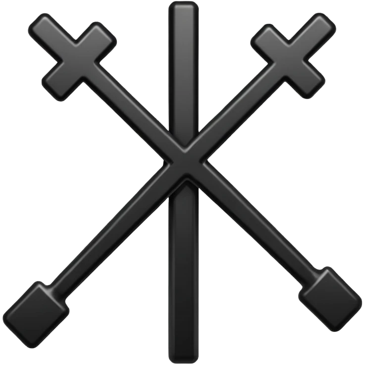 cross bar emoji iphone black emoji