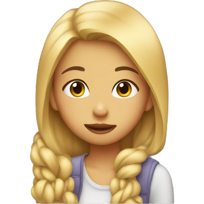 Girl kissing emoji