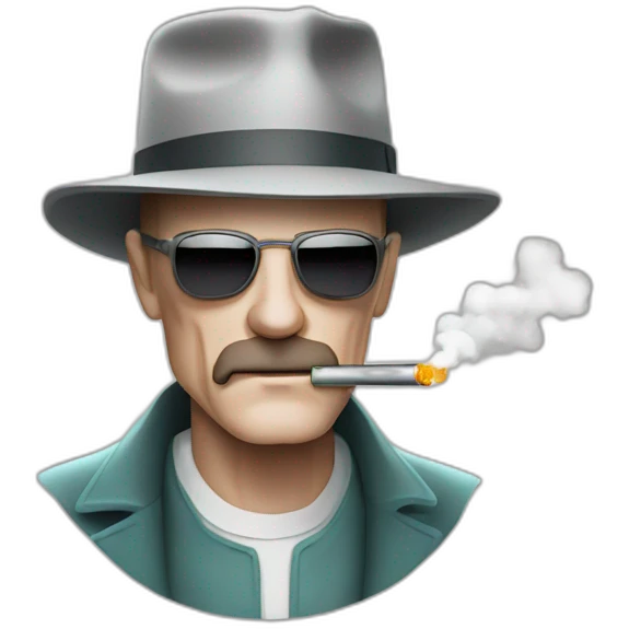Heisenberg Vaping emoji