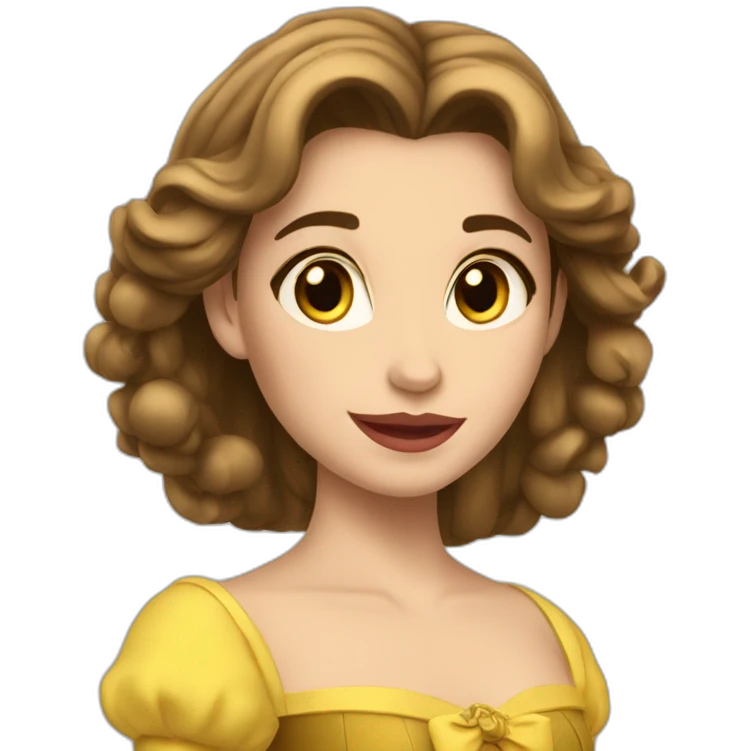 Belle et la bête emoji