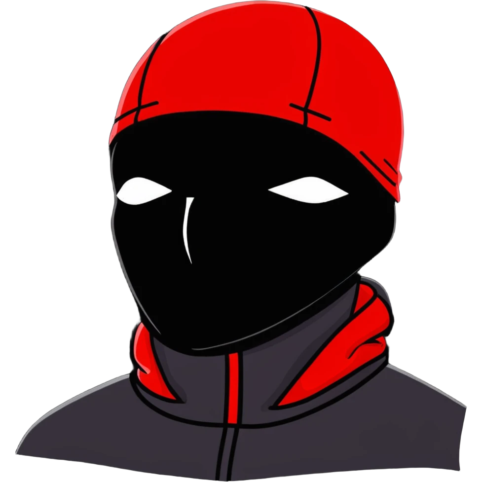 robber in a red ski mask emoji