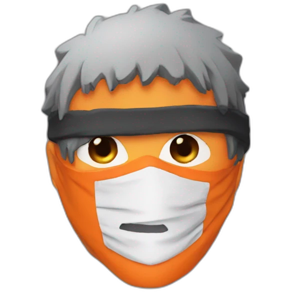 Obito avec son masque orange emoji