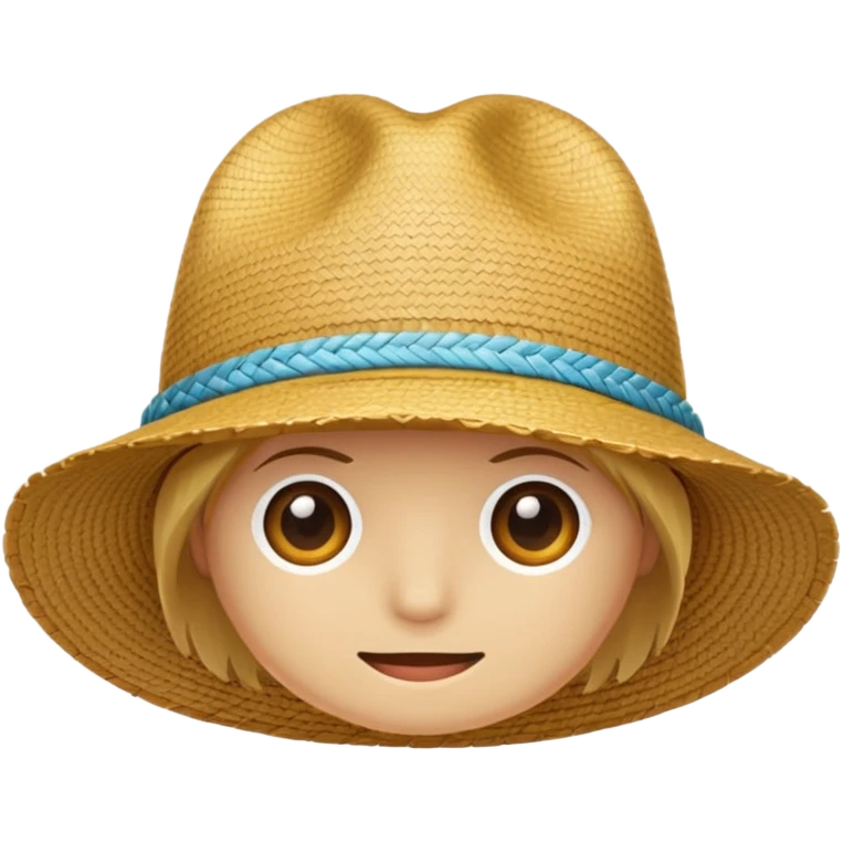 straw hat from one piece emoji