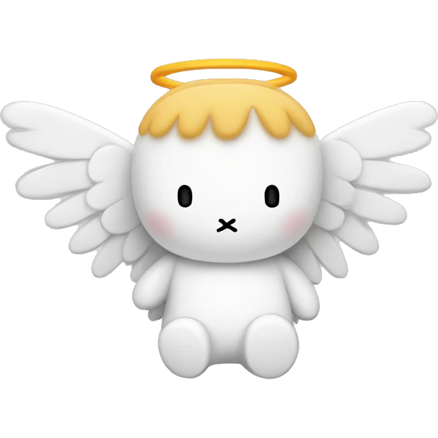 miffy with angel wings  emoji