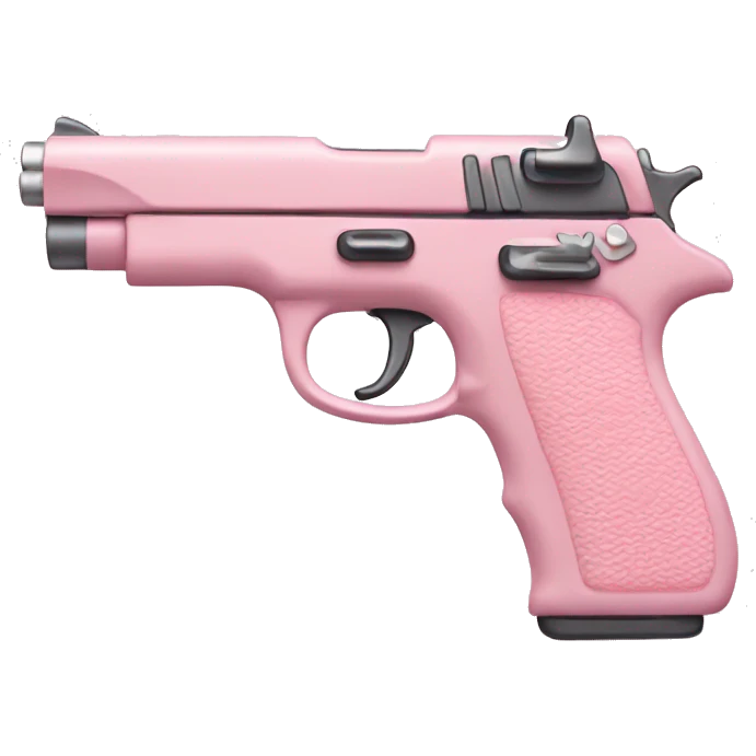 pastel pink pistol emoji