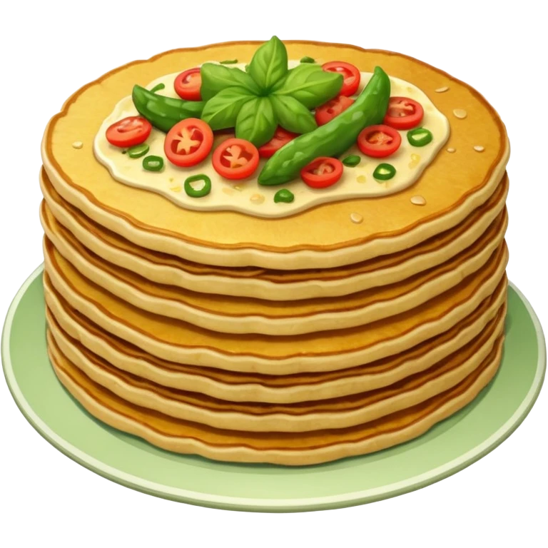one fried crispy pancake made from chopped veggies in batter emoji