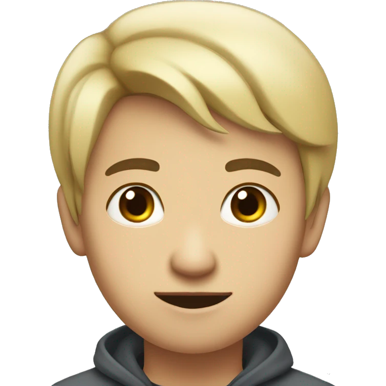 Young Hispanic mad with short straight hair pale skin very tall a little chubby  emoji