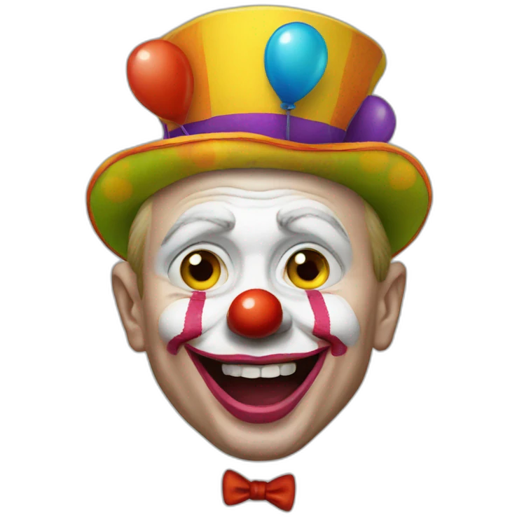 putin dressed as a clown emoji