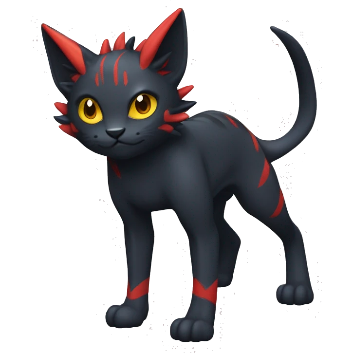  Kawaii Edgy Cool Beautiful Nargacuga-Litten full Outlined body emoji
