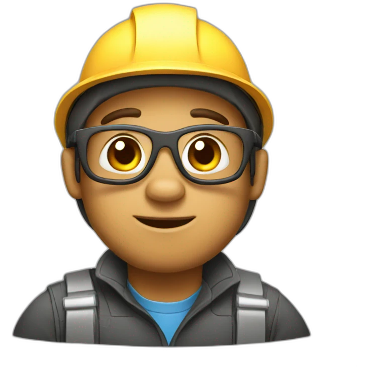Engineer bear emoji