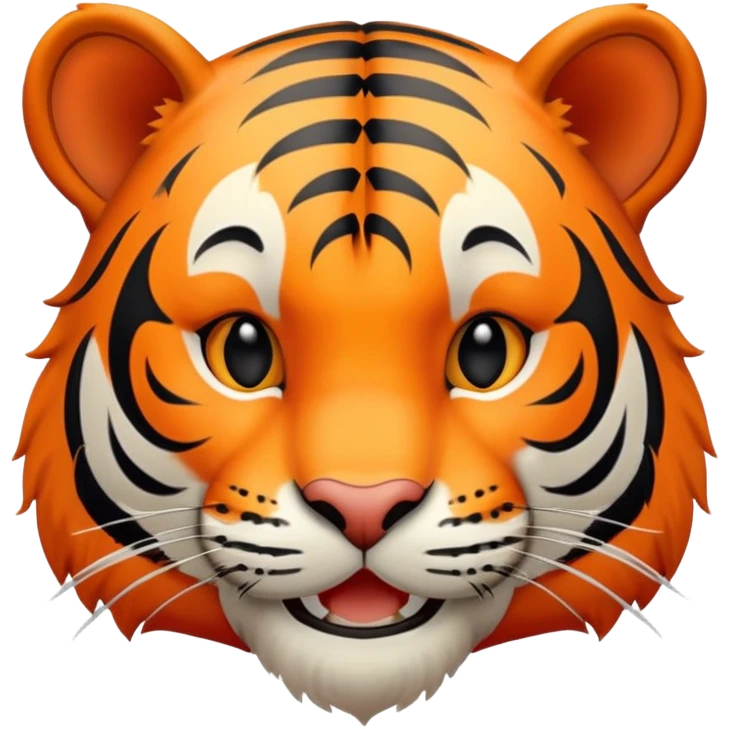 happy smiling tiger emoji