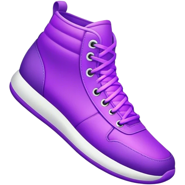 neon purple sneaker emoji