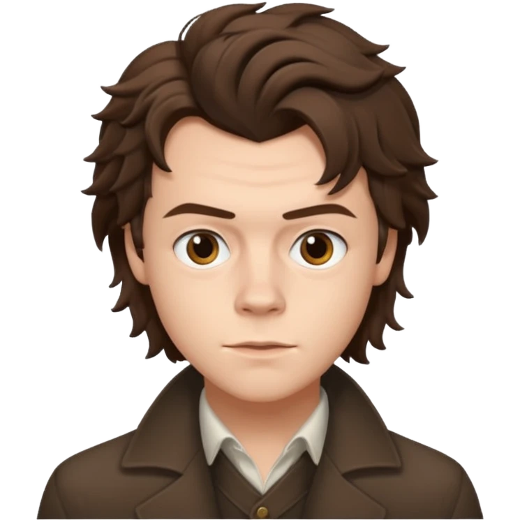 une joli personne qui ressemble a harry styles, avec beaucoup de details emoji