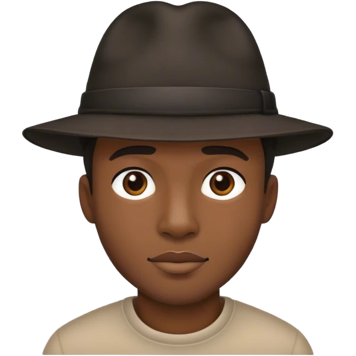 black silhouette of man in hat emoji