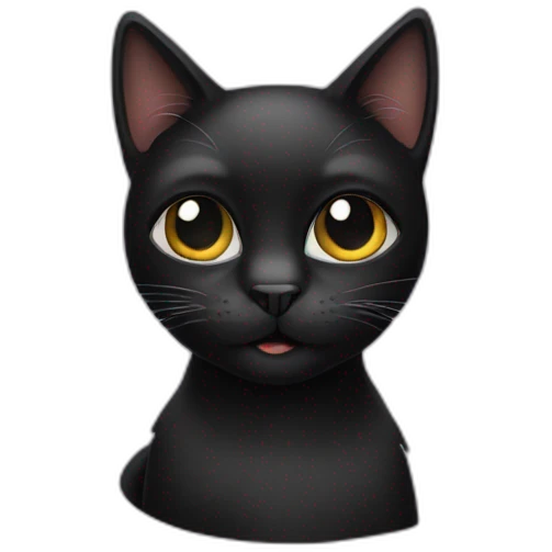 Black cat emoji