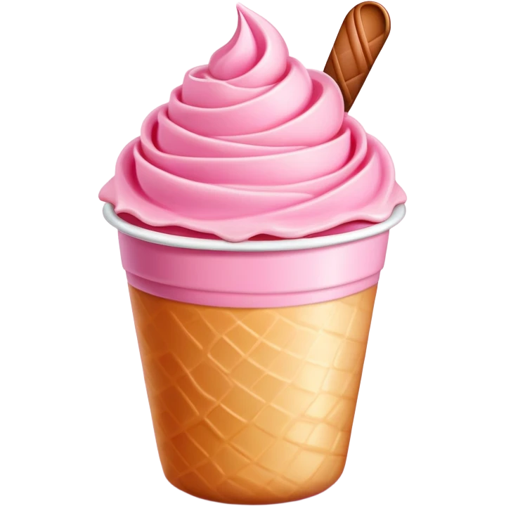 Rose gelato emoji