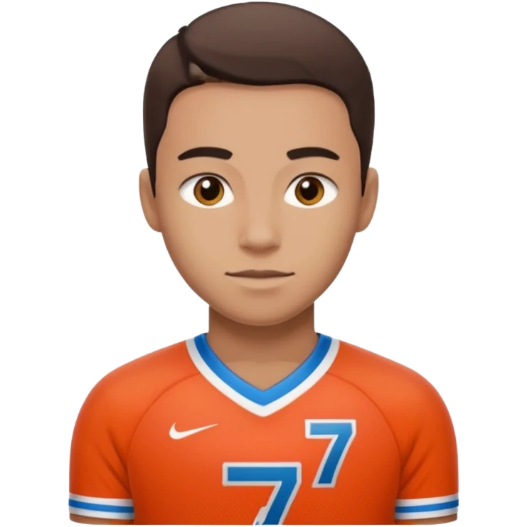 Number 7 Printed Athlete emoji