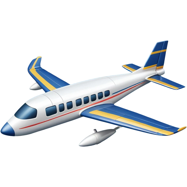 An icon featuring a remote-controlled model airplane soaring through the sky and clouds, with a detailed transmitter in the foreground. The sky is clear with motion lines showing flight. Transparent background emphasizes the precision, creativity, and joy of aeromodelling as a sport. emoji