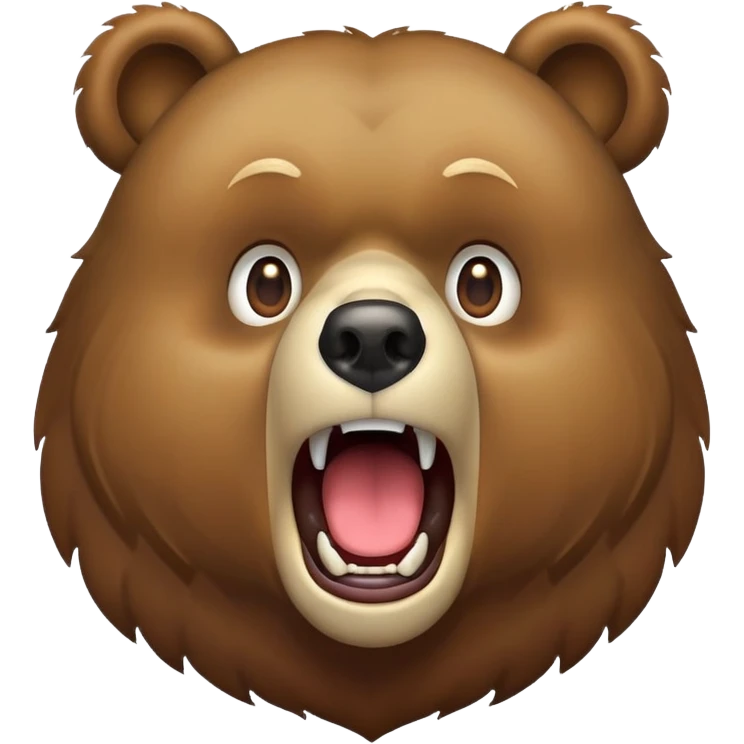 Bear being mindblown emoji