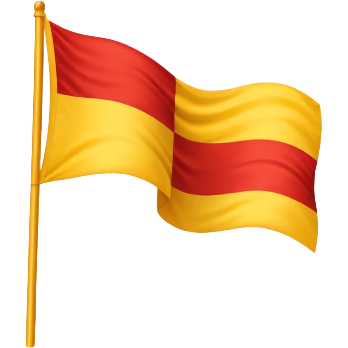 Yellow red flag emoji