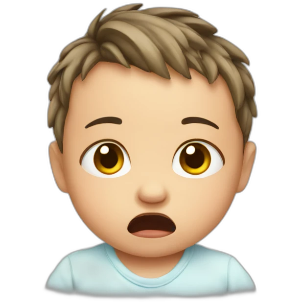 Baby crying emoji