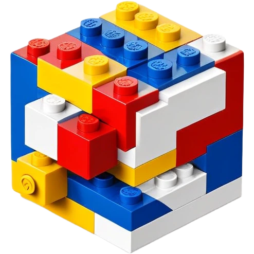 abstract lego brick icon emoji