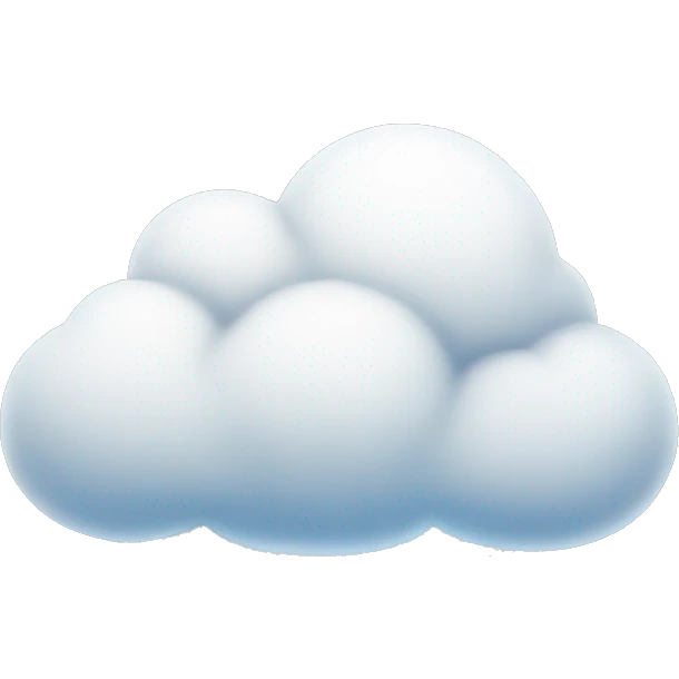 Cloud with snow emoji