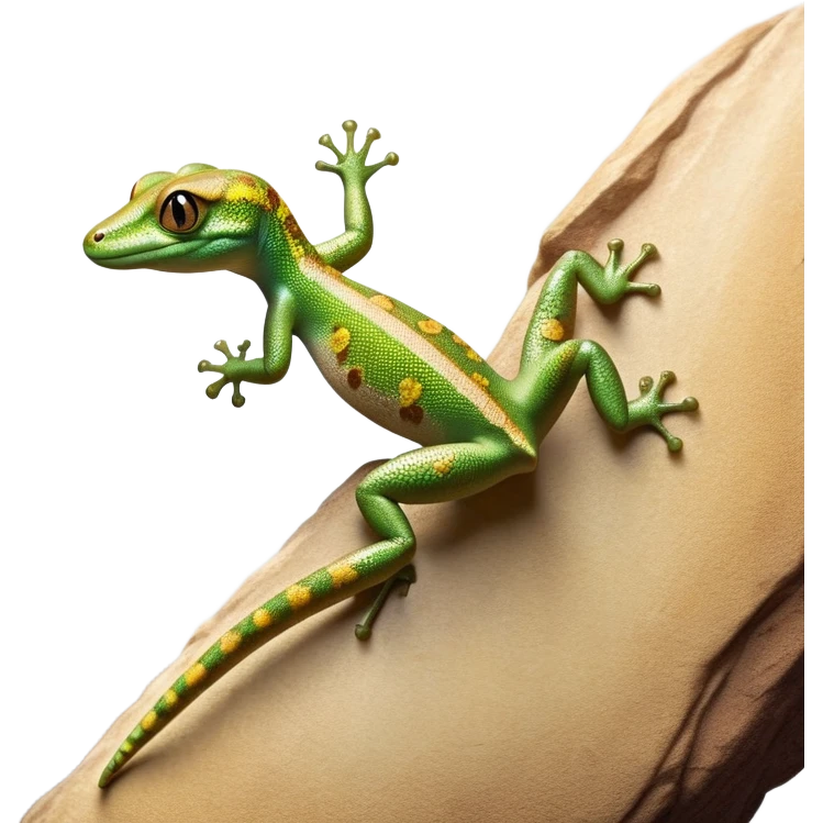 cinematic-gecko-realistic-full-body-climbing-emoji,-tiny-agile-frame-sticking-to-a-glass-surface-with-specialized-toes,-smooth-speckled-skin-in-rich-earthy-tones,-large-glistening-eyes-wide-and-watchful,-delicate-curved-tail-balancing emoji