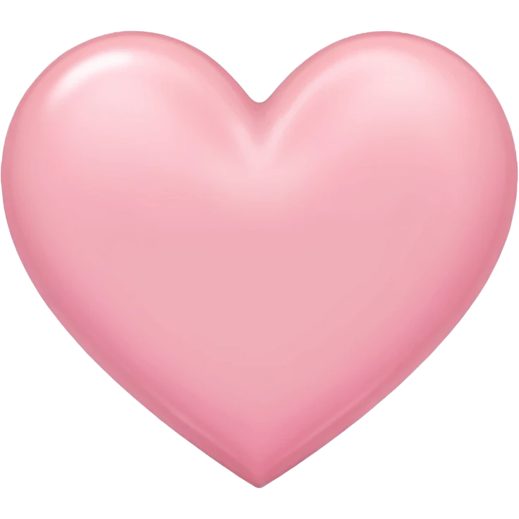 a pastel pink heart emoji