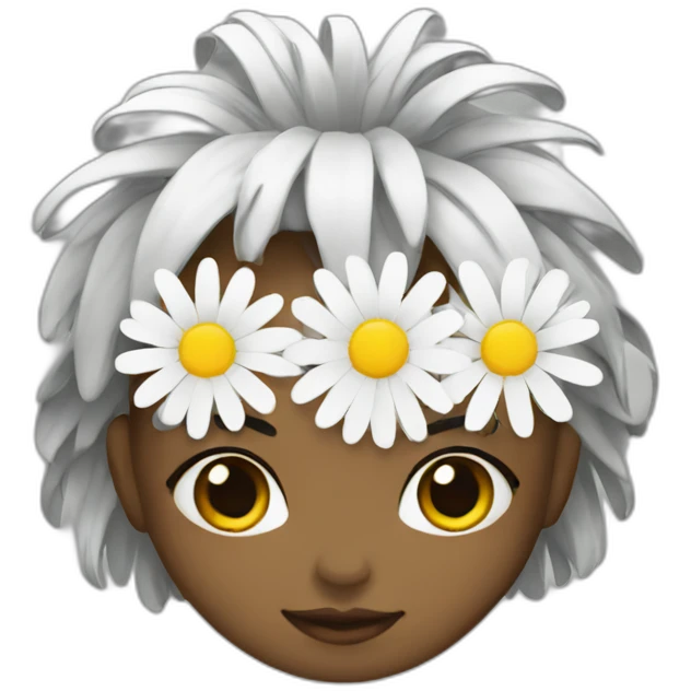 daisy-girl-white emoji