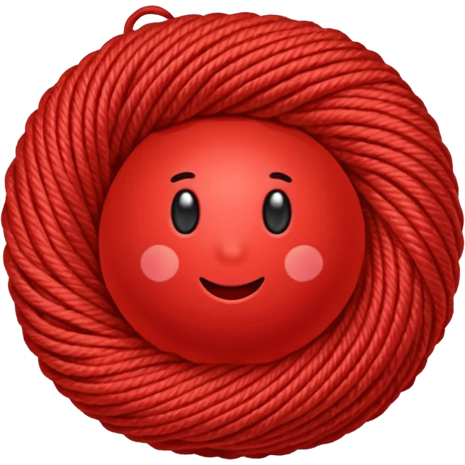 red ball of yarn emoji
