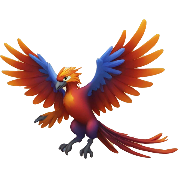 Flying phoenix  emoji