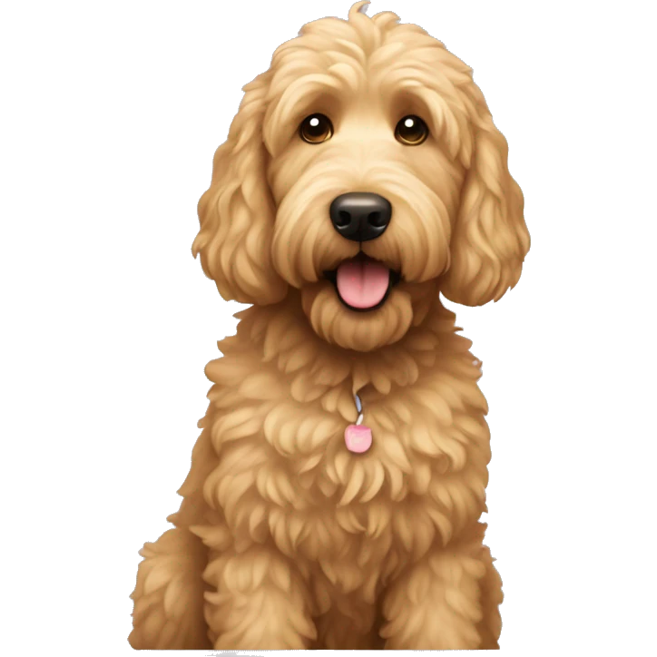 golden doodle dog emoji