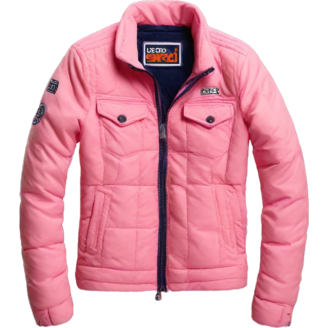 Pink superdry jacket emoji