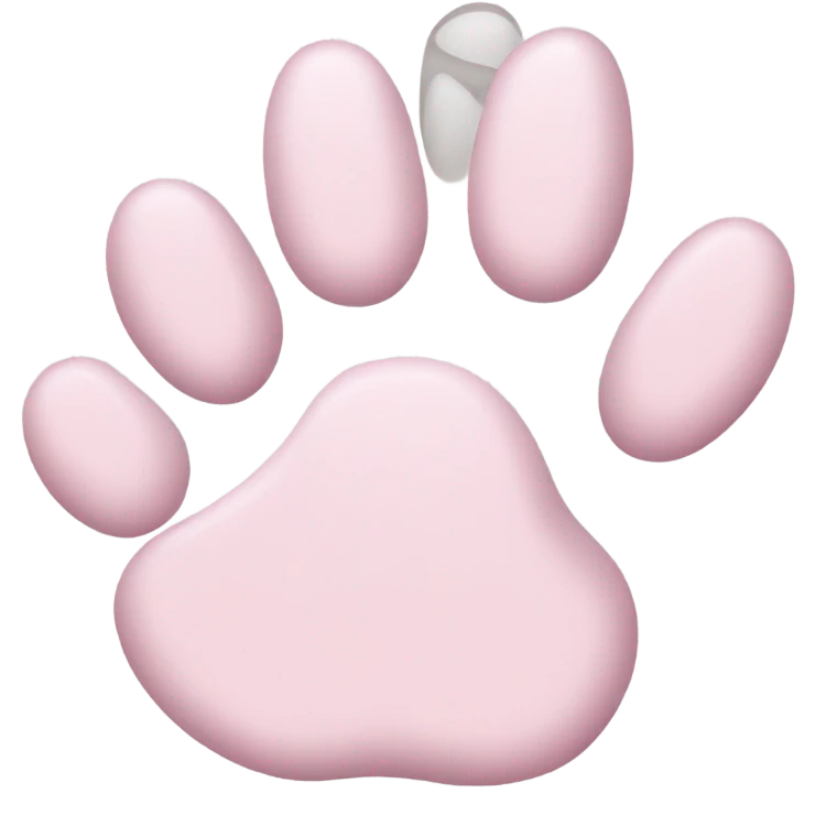 light pink kitten paw emoji