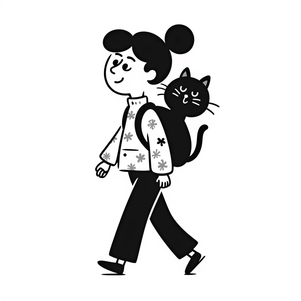 girl with a backpack emoji