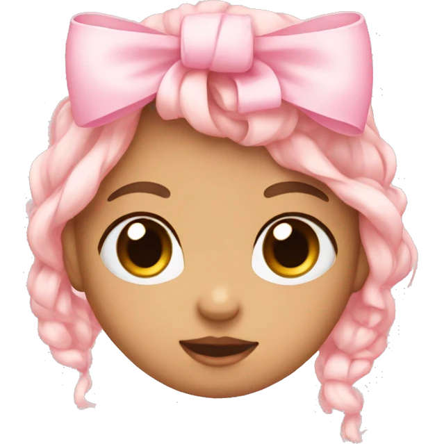 Baby pink bow emoji