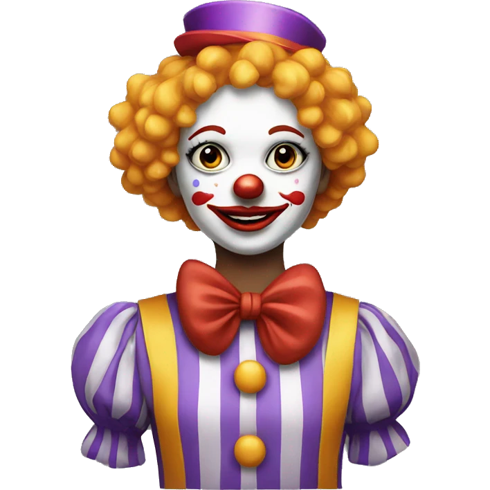 Clown girl emoji