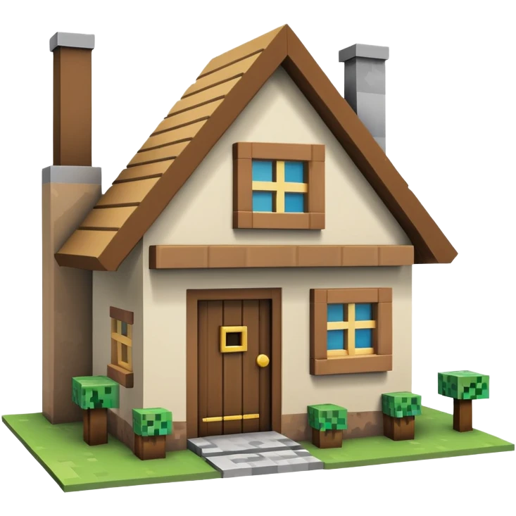 Minecraft house emoji