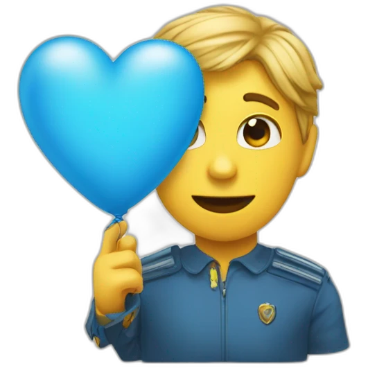 un cœur qui tombe emoji