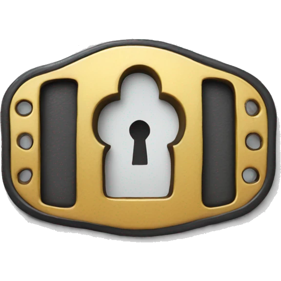 Keyhole belt buckle emoji