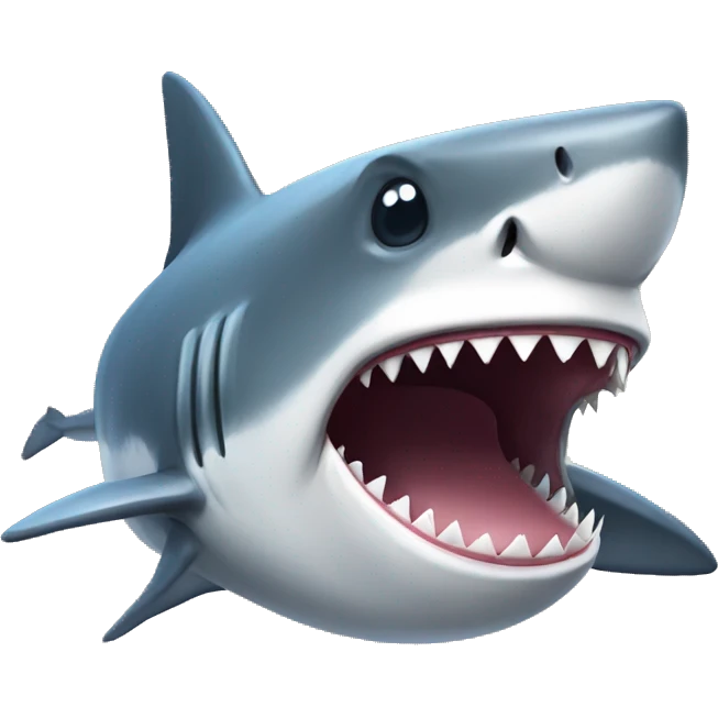 a  shark  emoji