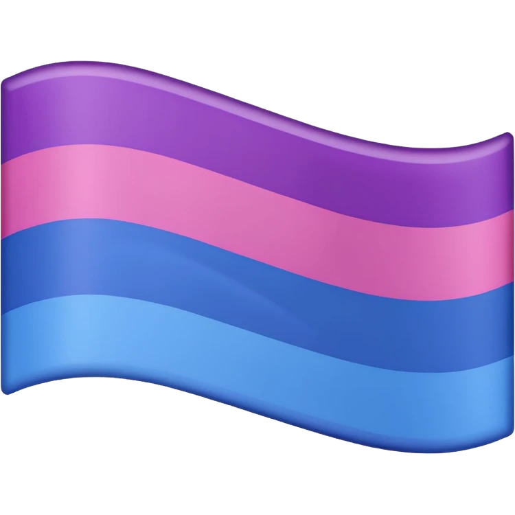bisexual flag ordered colors emoji