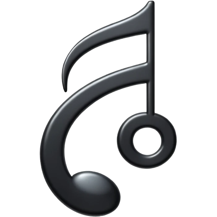music note with a music disc emoji