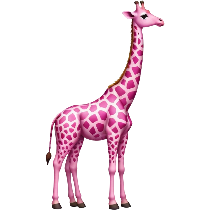 Pink giraffe  emoji
