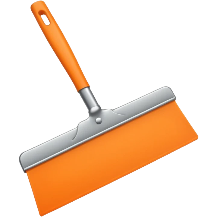 Cleaning Squeege orange emoji